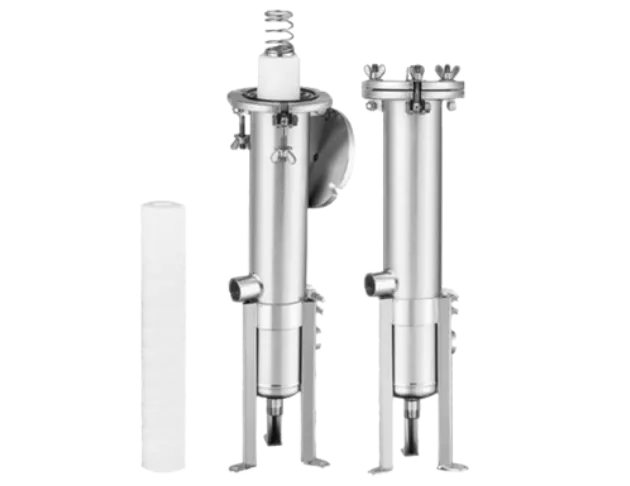 Single cartridge filter machine
